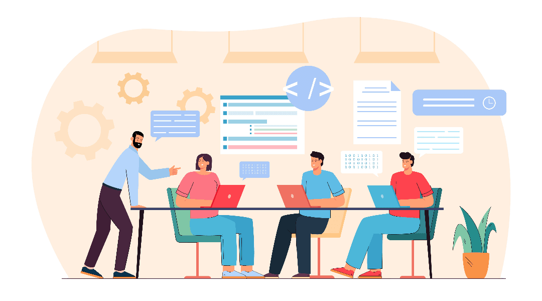 Trinetraa IT team at work